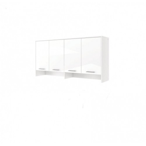 Sienas plaukts virs gultas CONCEPT PRO CP11, balts glancēts